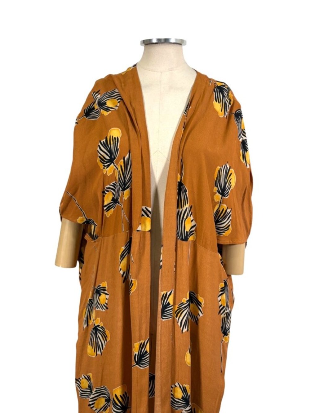 Anthropologie Bel Kazan Duster Kimono Shawl Open Front Jacket Size Small - Picture 6 of 11